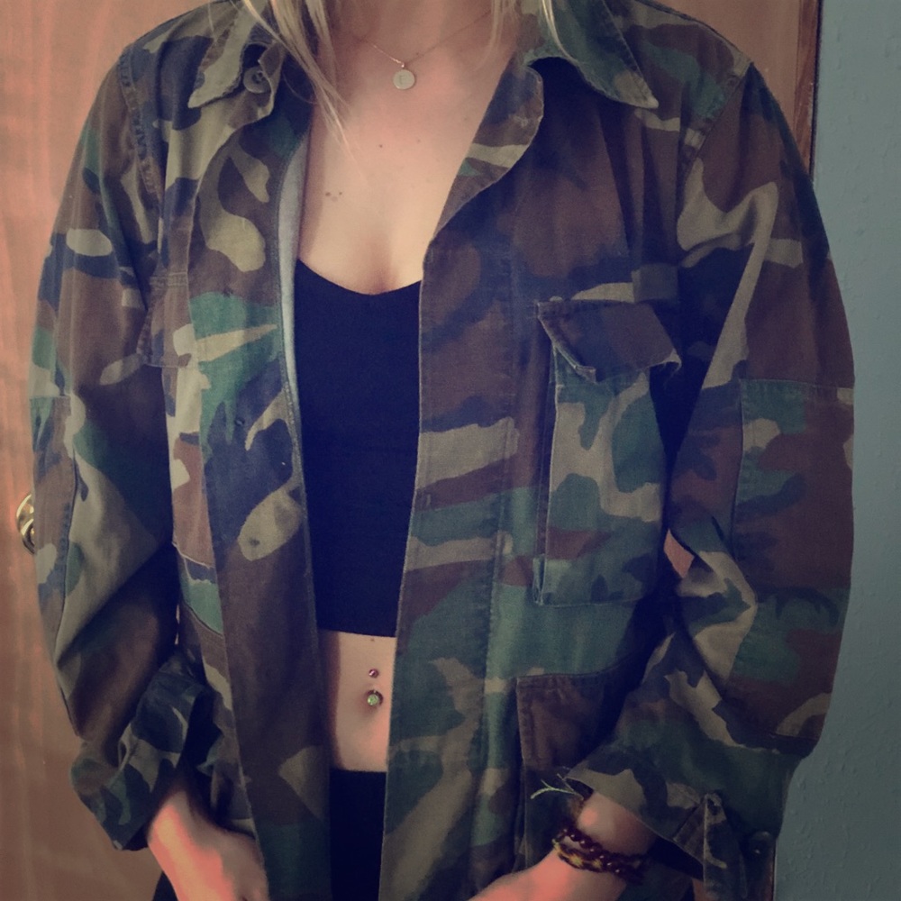 Camo combat jacket